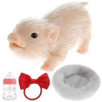 Juguete De Cerditos Mini Set De Muñecos De Silicona Accesorio De Cerdita Reborn Lindo Y Realista Para Recién Nacidos Regalo Para Niños - details 13