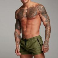 Shorts De Baño Para Hombre Moda Verano Ropa De Playa Boxer Corto Suertudos Cierre Con Cordón Material Poliéster Estilo Casual - details 4