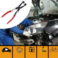 Aguja De Tubo De Garganta Recta/Curva 1Pc Para Automóvil Herramientas De Mantenimiento De Plomería Con Abrazadera De Tubo - details 10