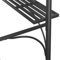 vidaXL Cenador barbacoa estante lateral acero antracita 220x115x230 cm - details 5