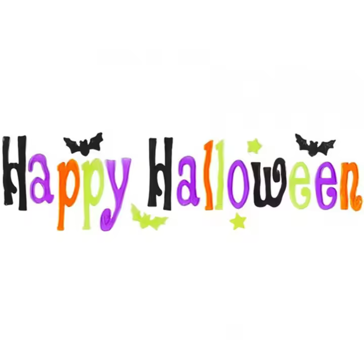 Widmann Pegatina de Gel para Ventana 'Happy Halloween' de 50x15 cm - 1