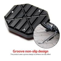 Universal Extensor De Pies Para Motos Y Scooters Soporte Lateral Antideslizante Base Ampliada Placa De Aluminio Para Bicicletas - details 2