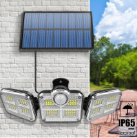 Lámpara De Seguridad Solar Impermeable Con Sensor De Movimiento 122/333 LED Para Iluminación Exterior Decoración De Jardín Luz De Calle Sconce Spotlights - details 0