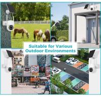 Cámara de seguridad inalámbrica solar Hiseeu, resolución de 4MP, detección de movimiento PIR, visión nocturna en color, audio bidireccional, WiFi de 2.4GHz, giro de 355° y inclinación de 90°, resistente al agua IP66 - details 2