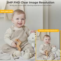 Cámara IP BESDER 4MP Monitor De Bebé Con Audio Bidireccional Mini Cámara PTZ WiFi Vigilancia De Seguridad CCTV Blanco - details 2