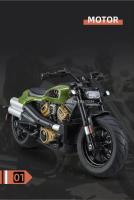 Modelo De Motocicleta De Escala 1:12 Sportster S De Aleación De Metal Con Absorción De Choque Y Luz Giratoria Para Niños Regalo - details 4