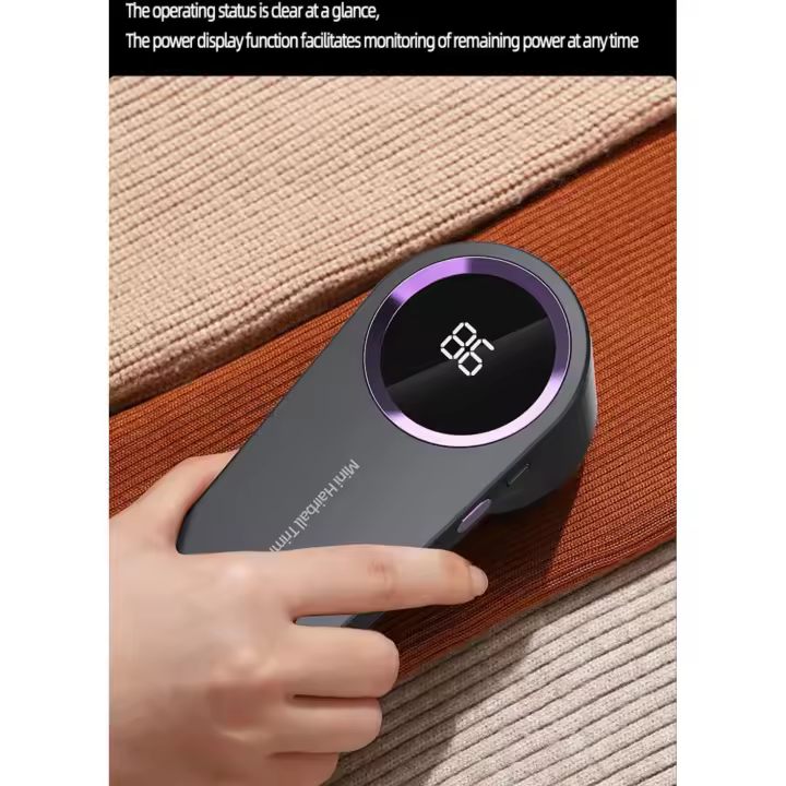 Afeitadora de telas recargable, quitapelusas eléctrico para ropa, afeitadora de pelusas para ropa y muebles, afeitadora de suéteres, despelusillador que elimina eficazmente las bolas de pelusa - 1