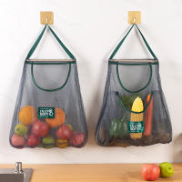 Bolsa De Almacenamiento Reutilizable Para Cocina Malla Colgante Para Frutas Verduras Ajo Patatas Cebollas Estilo Moderno Material No Tejido - details 1