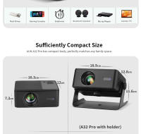 Proyector Portátil AUN A32 pro Android 13 Mini LED 3D WIFI Para Teléfono Y Computadora Video 4K Película 1080P Teatro En Casa - details 16
