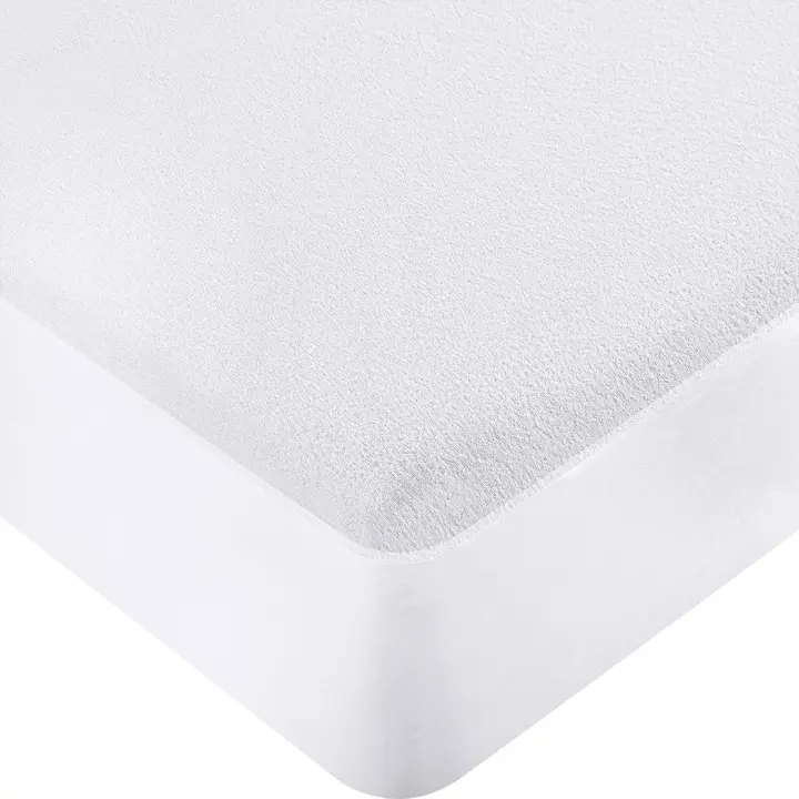 HOMESOL®  Protector de colchón impermeable de Rizo 100% Poliéster, Tratamiento Anti ácaros, Transpirable - 1