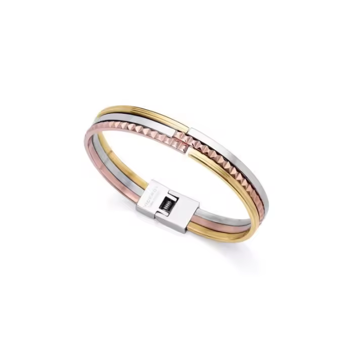 Pulsera rígida Chic de acero en Ip dorado y Ip rosa VICEROY - 14083P01019 - 1