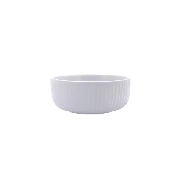 BIDASOA MOANA Bol Cerámico 14,5CM Gris Con relieve Material cálido y natural para tu dia a dia Apilable - 1