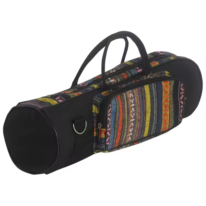 Estuche De Tela Oxford Impermeable Con Estampado De Rayas Coloridas Para Trumpet IRIN Bolsa De Transporte Para Instrumentos De Brass Con Manija - 1