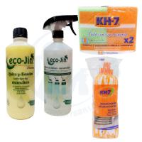 Ecojin INTENSE AMARILLO + Estropajo Fibra con Esponja KH7 y Fregona Microfibra Secado Rápido KH7 – Quitamanchas Multiusos para Todas las Superficies. Producto Original de Laboncler, Limpia y Brilla con Eficiencia - details 0