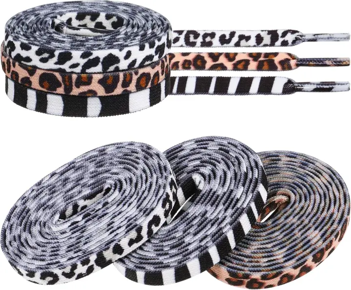 3 pares de cordones planos Cordones de poliéster de Cordones deportivos de moda - 1