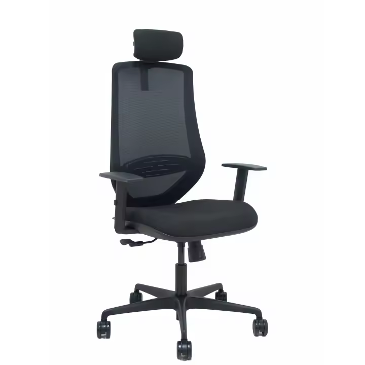 Silla Mardos sincro malla negra bali negro brazo regulable cabecero regulable - 1