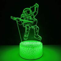 Lámpara De Noche LED 3D Tema Espacial Astronauta Ajustable Para Decoración De Habitación Infantil Regalos De Navidad - details 3