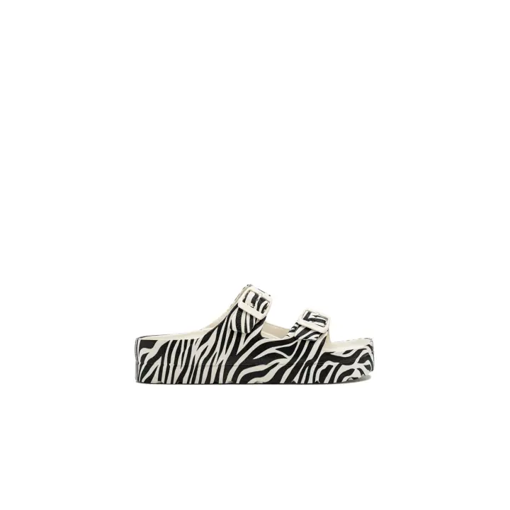 B&W Break&Walk - Sandalias de Niños Hebilla Estampado Cebra para Niños y Niñas (Talla 38) - 1