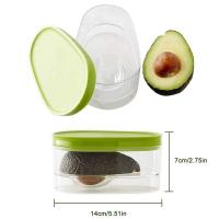 Caja De Almacenamiento De Alimentos En Forma De Aguacate 1pc Organizador De Verduras Y Frutas Ecológico Ahorra Espacio Para La Cocina - details 1