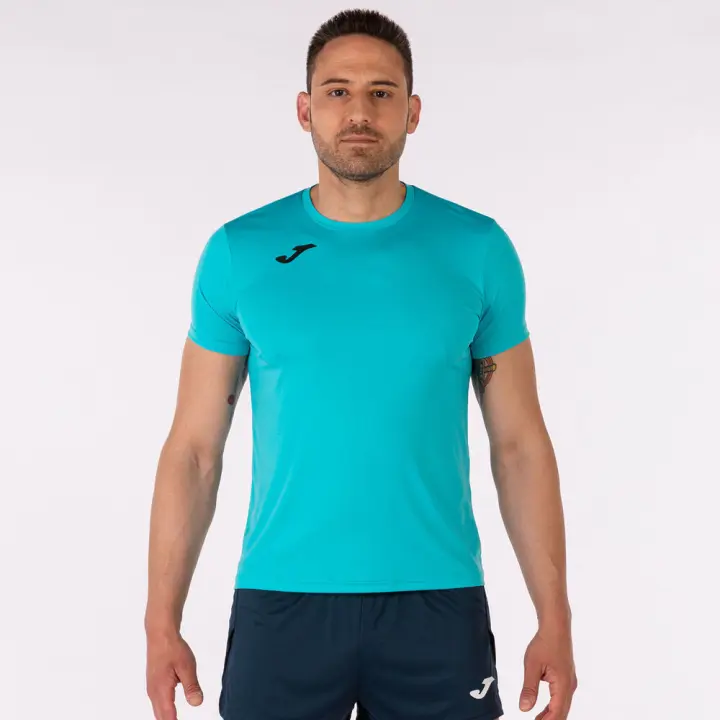 Camiseta Joma Record Ii Turquesa Flúor Tee 102227-010 - 1