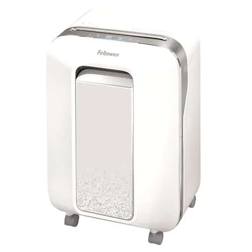 Fellowes lx201 destructora de papel manual microcorte - destruye hasta 12 hojas - 22l - color blanco - 1