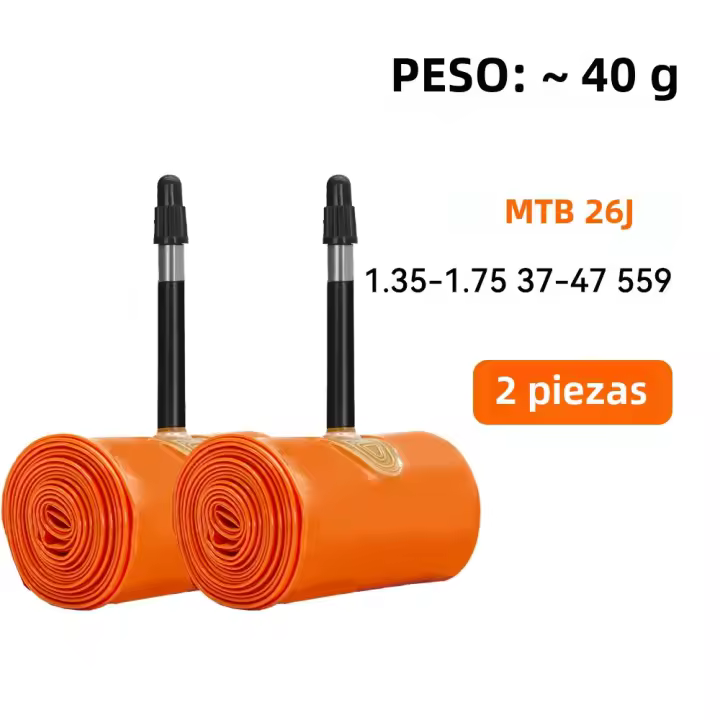 Tubo Interno De Bicicleta ThinkRider 2PSC Ultraligero Para MTB 26 27.5 29 Pulgadas Material TPU Válvula Francesa 45mm - 1
