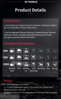Reloj Digital Deportivo Para Mujer SYNOKE Luminoso Multifuncional Impermeable Cronógrafo Estilo Outdoor Moda Estudiante - details 17