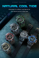 Reloj Deportivo De Estilo Militar G-Serie SANDA Para Hombres Resistente Al Choque Y Al Agua Con Pantalla Analógica Y Digital Relogios Electrónicos Para Hombre - details 16