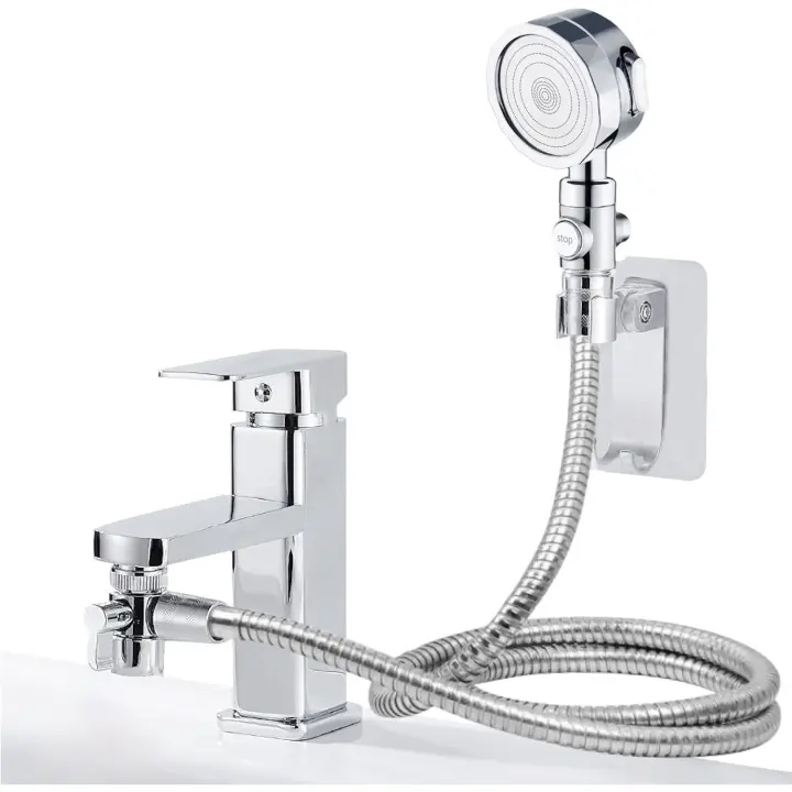 Juego de Ducha de Mano para fregadero, Cabezal de Ducha para baño, Ducha de mano con Manguera de Ducha para Mascotas, lavado de Cabello or fregadero de pieza - 1