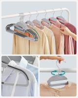 20 Perches de plástico, Aperture en forma de U, antideslizante, que ahorra Espacio, Ganchogiratorio de 360 ° - details 1