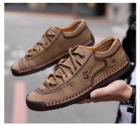 Zapatos Casuales Para Hombre En Cuero Mocasines De Alta Calidad Confortables Y Transpirables De Punta Redonda Antideslizantes Para Exterior Y Interior - details 20