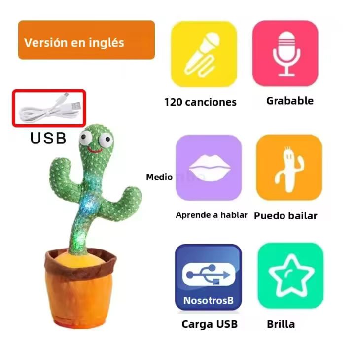 Ejemplar De Espina De Sabiduría Inteligente Que Puede Bailar Y Hablar Juguetes Interactivos De Aprendizaje Y Música Para Niños Soporta Carga Y Modelos De Batería - 1