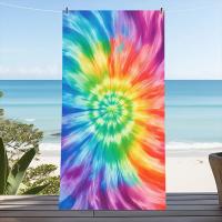 Toalla De Playa Grande Y Absorbente Colorida Para Viajes Al Aire Libre Y Camping Toalla De Natación De Verano Suave Para Baño Y Mar - details 2