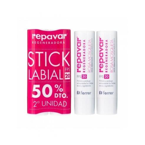 Repavar Regeneradora Stick Hidratante SPF20 2uds — oferta en Miravia
