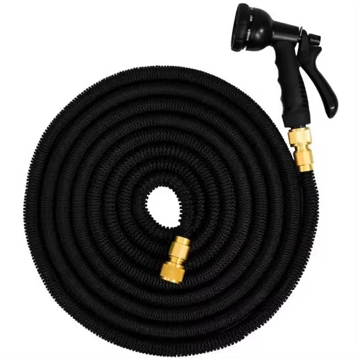 Manguera de jardín elástica Magic Hose expandible de 5 m a 15 m + pistola de riego de latón - 1