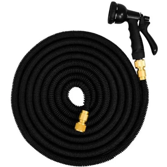 Manguera de jardín elástica Magic Hose expandible de 5 m a 15 m + pistola de riego de latón - 1