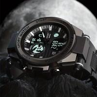 Reloj De Pulsera Digital De Lujo Para Negocios Con Calendario Para Hombres Reloj Analógico-Digital De Moda Y Casual Sin Resistencia Al Agua - details 8