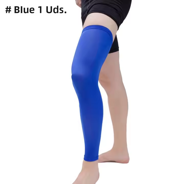 1Pcs Protección De Pierna Completa Con Manguitos De Compresión Para Hombres Y Mujeres Para Baloncesto Ciclismo Fútbol Correr - 1