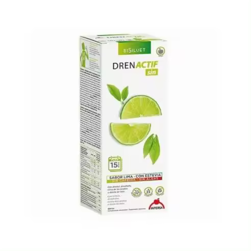 Intersa - Drenactif SIN cafeína 500ml - Detox - Drenante para purificar y eliminar líquidos retenidos y toxinas - 1