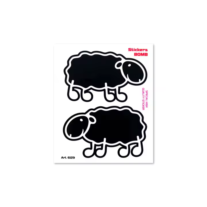Pegatinas Ovejas Bomb 10x12cm - 1