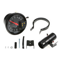 Tacómetro De 5 Pulgadas Con Cara De Fibra De Carbono Y Puntero LED En 7 Colores Opcionales Para Automóviles - details 4