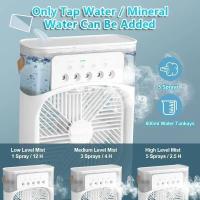 Ventilador Portátil 3 En 1 Humidificador Luz Nocturna Mini Aire Acondicionado Portátil Para El Hogar Con Control Remoto Y Luz LED - details 12