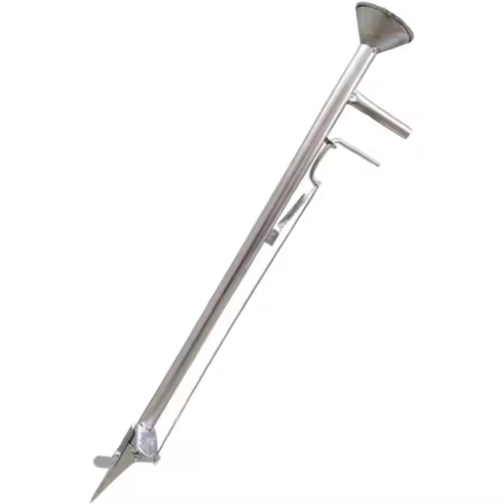 Sembradora de bulbos para jardín, herramienta para siembra y fertilización de hortalizas, manual, con mango largo, para frijoles y algodón (93 cm de largo). - 1