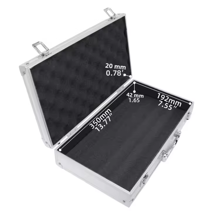 Caja De Herramientas Portátil De Aluminio Organizador Profesional Para Equipos Y Instrumentos Con Algodón Material De Aluminio - 1