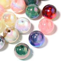 Lote De 10 Piezas De Cuentas Redondas De Acrílico 16mm Con Pulido Colorido Para Fabricación De Joyas Collares Pulseras Accesorios De Cadena De Teléfono - details 6