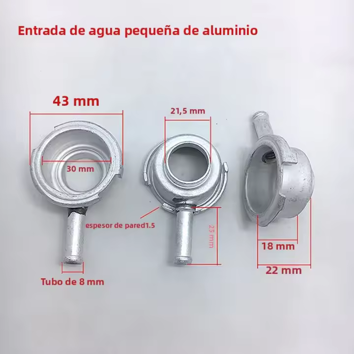 Tubo De Agua Para Radiador Automotriz 1 PCS Silla De Inlet De Agua Aluminio Soldadura Enlace Pieza De Repuesto Para Automóviles - 1