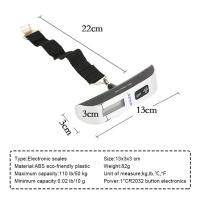 Báscula Digital Portátil Para Equipaje De 50kg/110lb Con Pantalla LCD Escala Electrónica De Bolsillo Para Viajes Y Equipaje - details 4