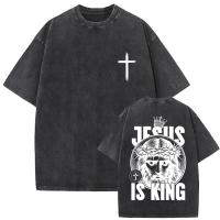 Camiseta Oversize Vintage Lavada De Jesus Perdonenles Padre Para Hombres Y Mujeres Estilo Gótico Rock Camisetas Tops De Calle - details 23