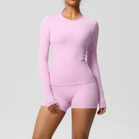 SSITO Traje Deportivo de Yoga para Mujer, 2 UDS., entrenamiento, ajuste Seco, transpirable, Top Deportivo de Alta elasticidad, pantalones de Yoga de Belte Alta para Mujer - details 40