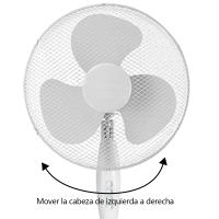 Ventilador de Pie Blanco Ajustable de 16 Pulgadas, - details 6